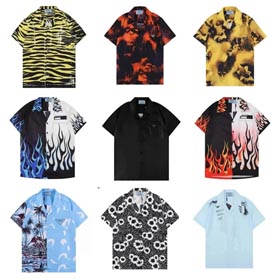 Prada T-Shirts Mode bunte Kurzarmel-1392