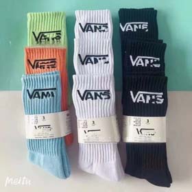 Vans Mode atmungsaktive Vollfarbe astronomische Form Socken-2423