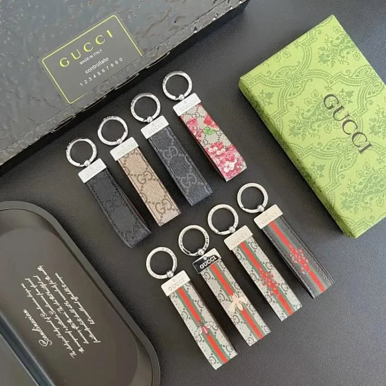 GUCCI Marke Logo Leinwand Schlüsselanhänger-2720