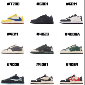 Nike NK Jordan Leder Anti-Rutsch Low-Top Retro Kinder Basketball Schuhe-4107  