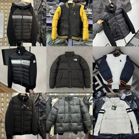 THE NORTH FACE Burberry Louis Vuitton LV Langärmelige Daunenjacke-4377  