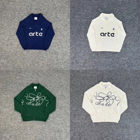 Arte Padrino Buchstabe Jacquard locker Pullover-4406  