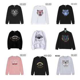 KENZO Tiger Kopf Muster Rundhals Langärmel Sweatshirt-4420  