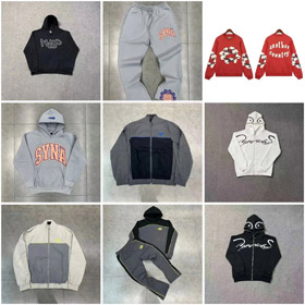 SAINT Mxxxxxx Kapuzenpullover Casual Tasche Langärmeliges Sweatshirt-4447  