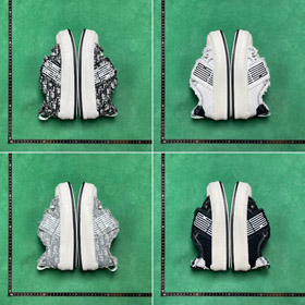 Dior gedruckte Plattform Low-Top Sneakers-5508  