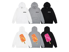 Stussy Druck Eiscreme Hoodie-5537  