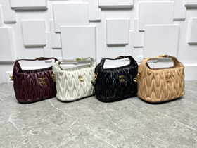 Miu Miu neue vielseitige plizierte Crossbody Tasche-5807  