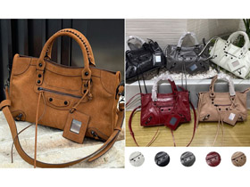 Balenciaga Millard Matte Gelenkte Biker Tasche-5827  