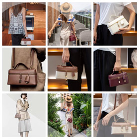 Loro Piana neue Vintage Leder Kosmetiktasche-5830  