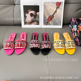 Dolce & Gabbana DG neue gestickte Brief vielseitige Slip-on Sandalen-5870  