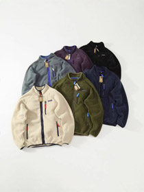 Patagonien Fleece Warm Cardigan mit Stand-Up Kragen Jacke-5892  