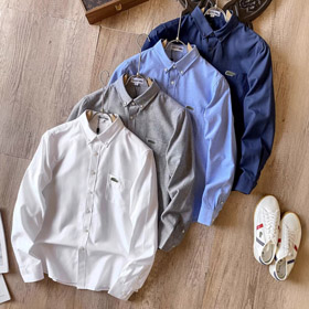 Lacoste einfarbiges Langärmeliges Hemd-5908  