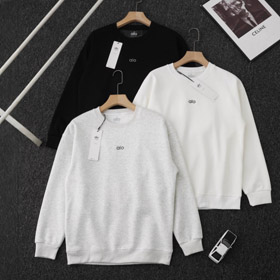 Alo gesticktes Crewneck Sweatshirt mit Fleece Futter-5914  