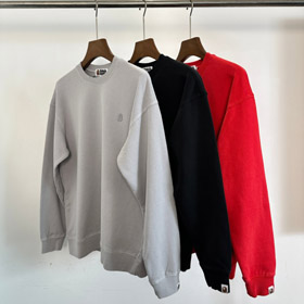 Bape gesticktes Logo gewaschen und gestört Crewneck Sweatshirt-5921  