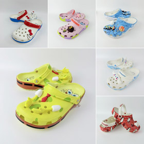 Crocs Elternteil-Kind perforierte Strandsandalen-5965  