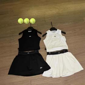 ALO 25 neuer Sportanzug schnell trocknender Fischbein Weste Tennis Rock schlanker Fitness Zweiteilig  