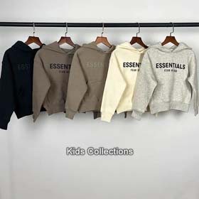 Essentials Jungen und Mädchen Flannel Hoodie Sweatshirt-2715  