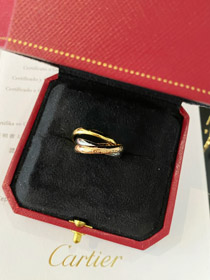 Cartier Drei-Ring Dreifarbige Gold Ring-3588