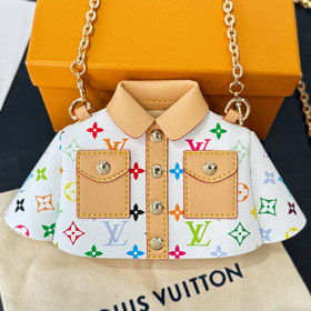 Louis Vuitton LV Mini Kleidung Crossbody Tasche Kopfhörer Tasche Rot Packet-3658