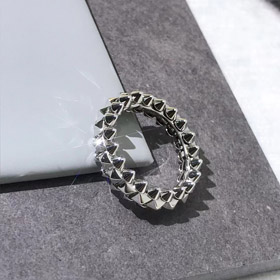 Cartier Silber Niet Ring-3773