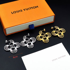 Louis Vuitton LV hohle runde Blume Ohrringe-3802