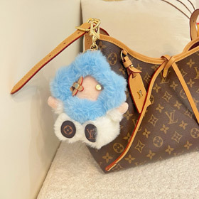 Louis Vuitton LV Kleine Sonnenblumen Pink Plüsch Puppe Schlüsselanhänger Anhänger-3889