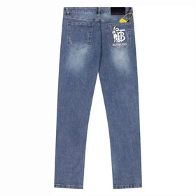 BURBERRY Einfache Spot gewaschen gedruckte gerade Jeans-2901  